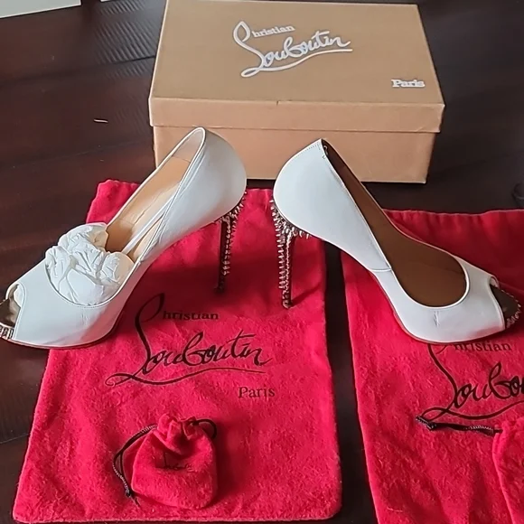 Christian Louboutin 120mm spiked heels 39.5. - Picture 12 of 15